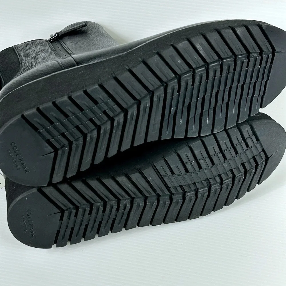 Cole Haan Size 9.5 N Narrow Black Leather Waterproof Boots NEW ZeroGrand $279‎